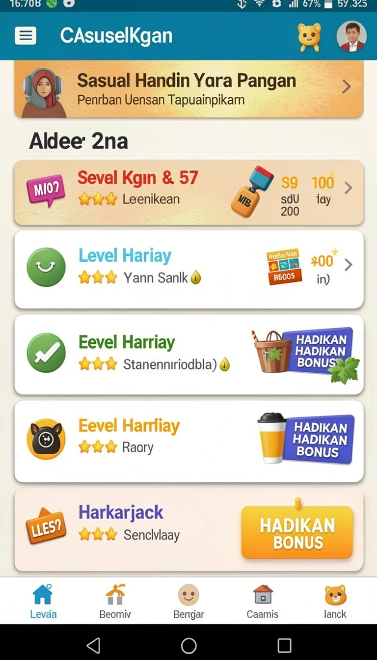 Beragam pilihan permainan menarik dalam aplikasi Download zk3 APK Terbaru Full Version.